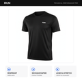 T-Shirt Sport Homme Manches Courtes – Séchage Rapide, Anti-Transpiration, Gym et Running
