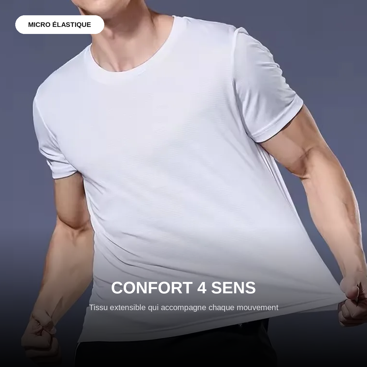 T-Shirt Sport Homme Manches Courtes – Séchage Rapide, Anti-Transpiration, Gym et Running
