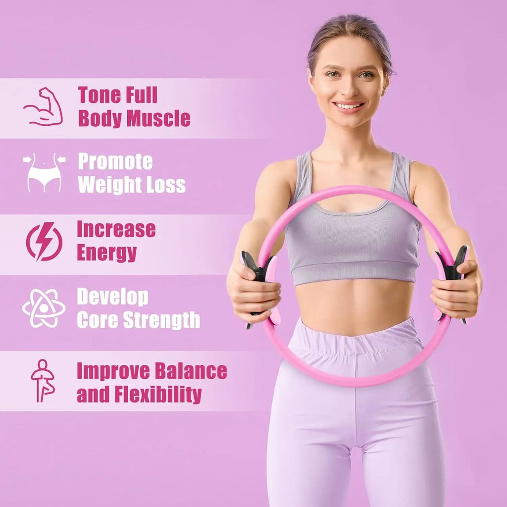 Anneau Pilates – Cercle de Résistance pour Cuisses, Abdos & Yoga