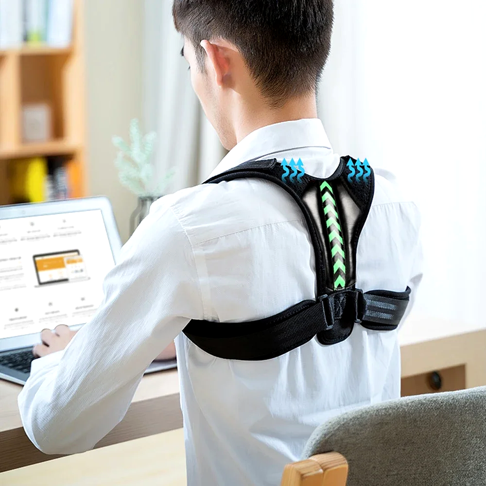 STAWIN Correcteur de Posture Réglable – Soutien Dos, Épaules et Nuque, Sport et Usage Quotidien