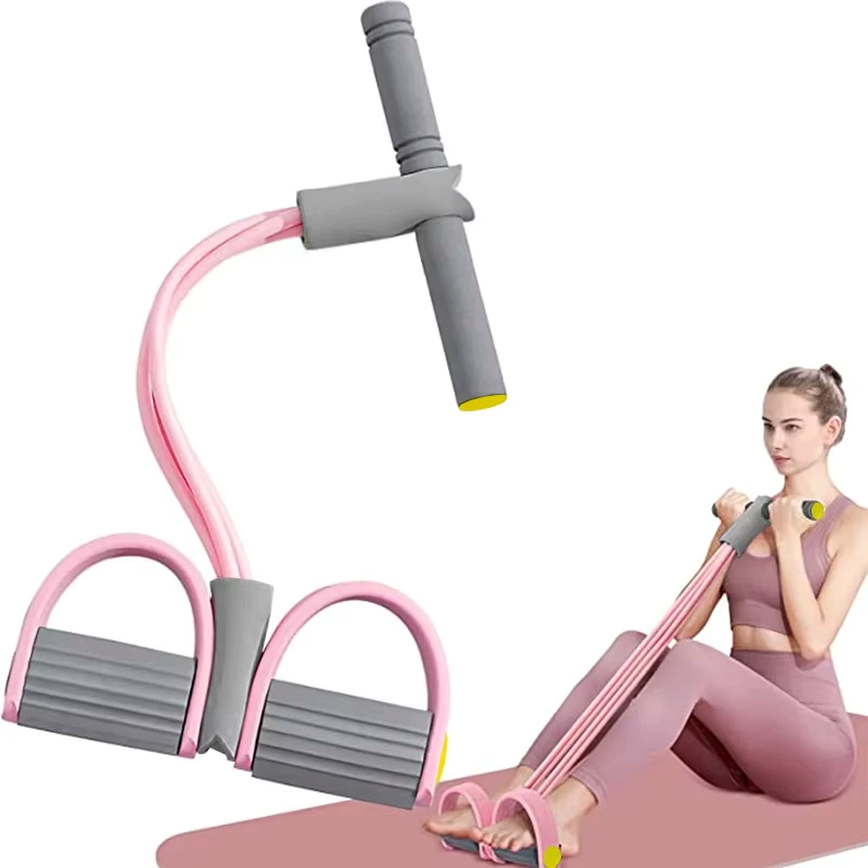 Corde Élastique 4 Tubes – Bande de Résistance Multifonction | Abdos, Bras & Jambes