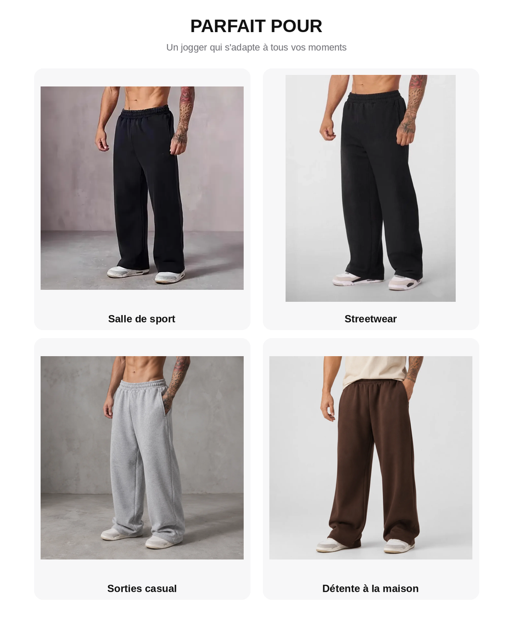 Pantalon Jogger Y2K Homme – Coupe Droite Ample | Style Hip-Hop Retro Streetwear